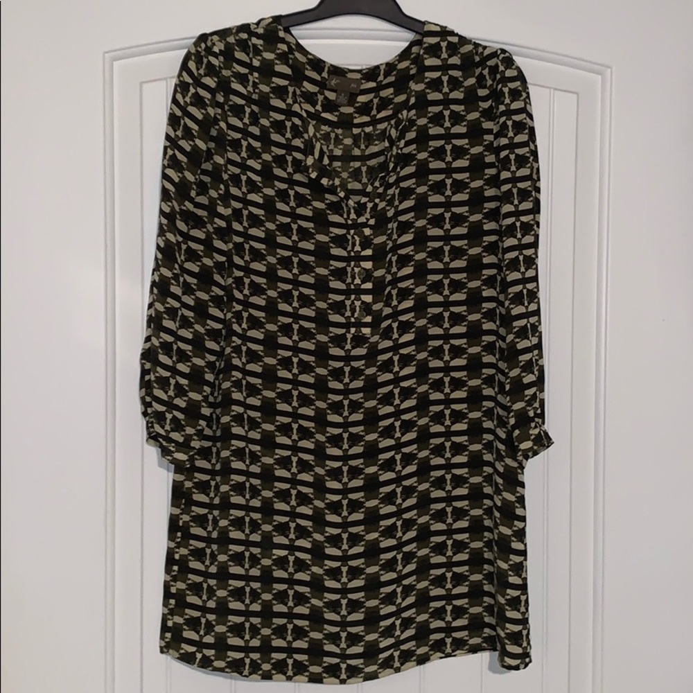 Printed tunic top
